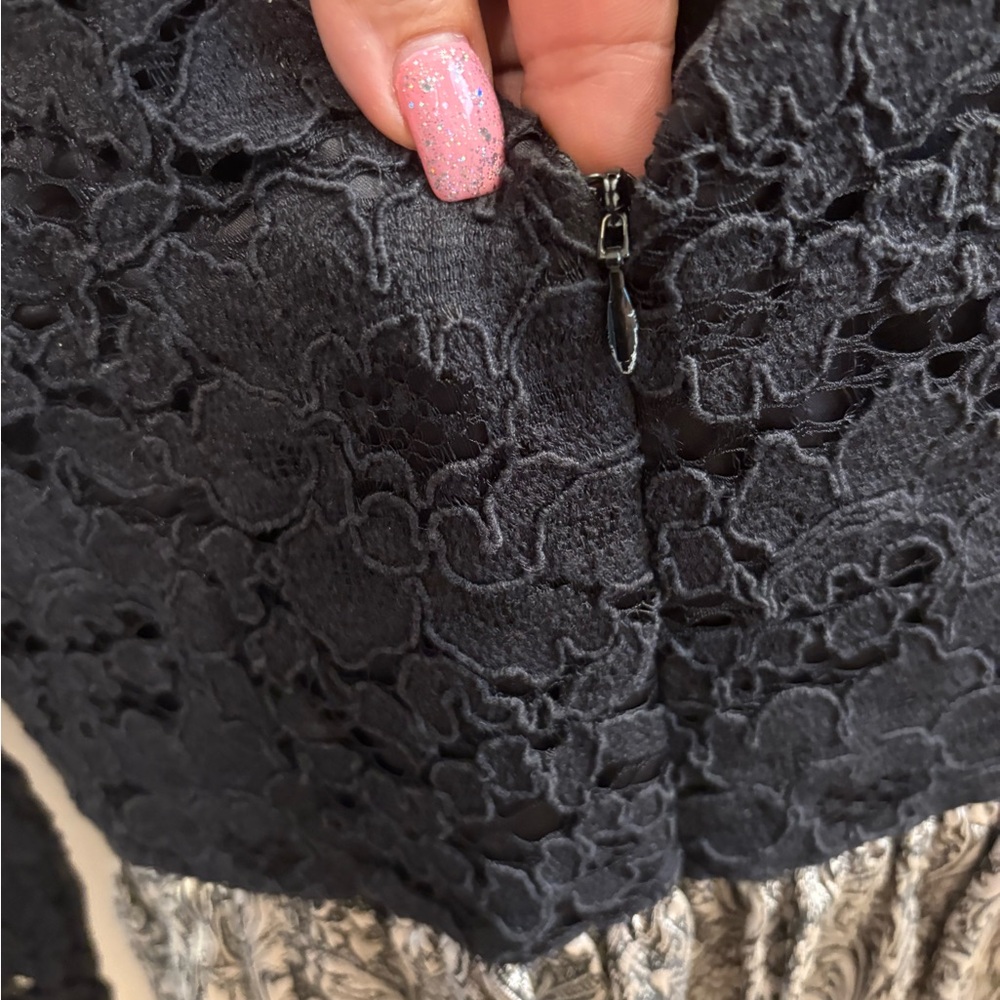 NWOT ERIN Erin Fetherston Black Lace Polly Dress Women’s Size 2 - Picture 13 of 17